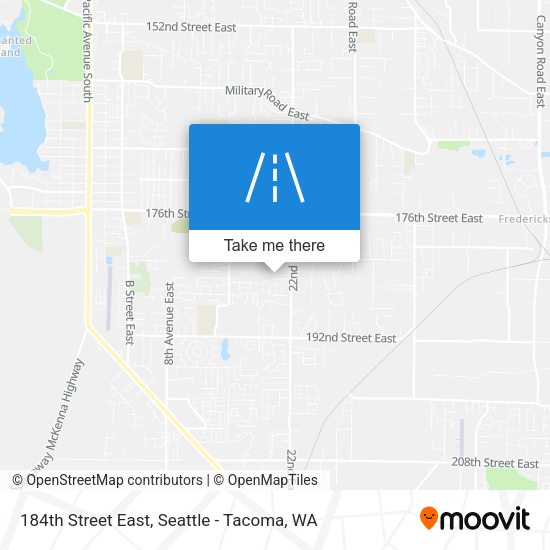 184th Street East map