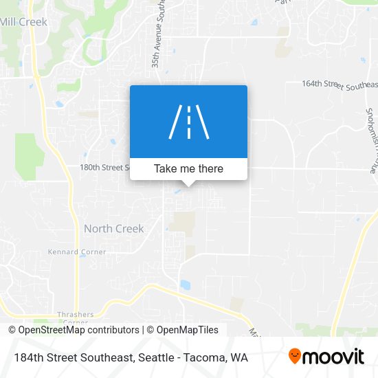 Mapa de 184th Street Southeast