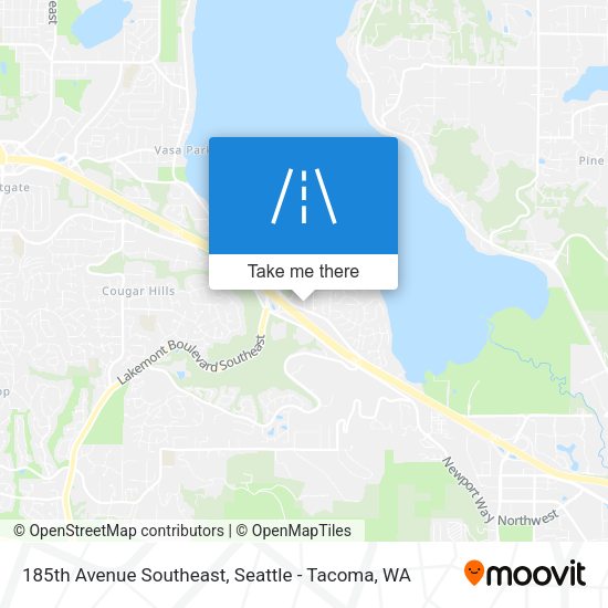 Mapa de 185th Avenue Southeast