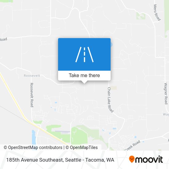 Mapa de 185th Avenue Southeast