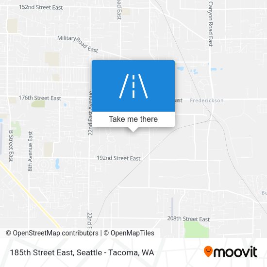 185th Street East map