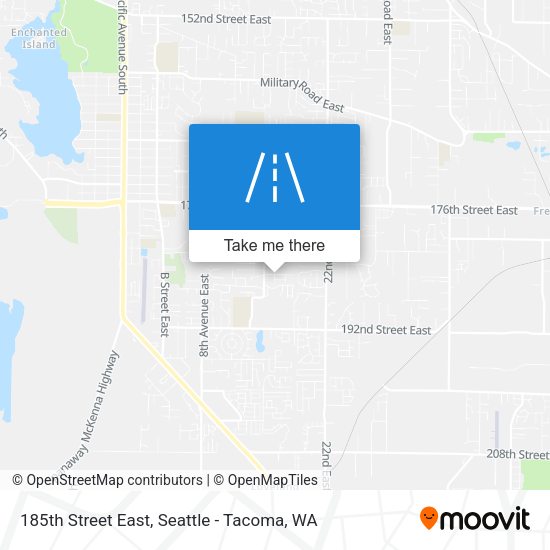 185th Street East map