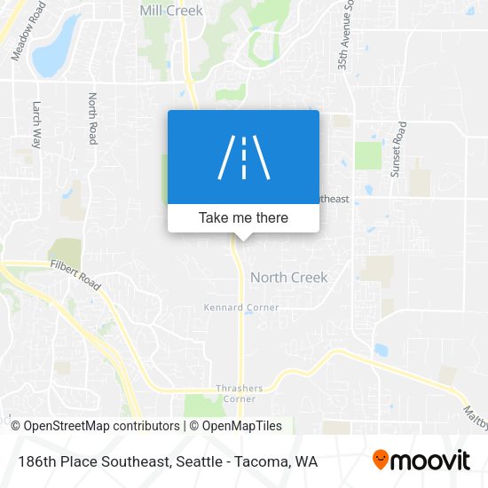 Mapa de 186th Place Southeast
