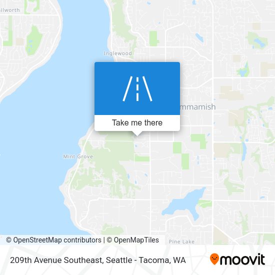 Mapa de 209th Avenue Southeast