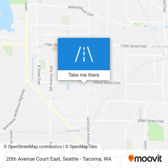 Mapa de 20th Avenue Court East