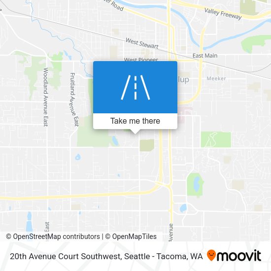 20th Avenue Court Southwest map