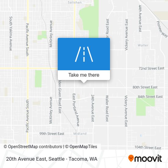 20th Avenue East map
