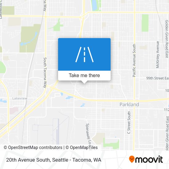 20th Avenue South map