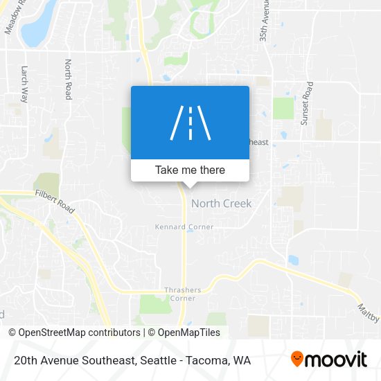 20th Avenue Southeast map