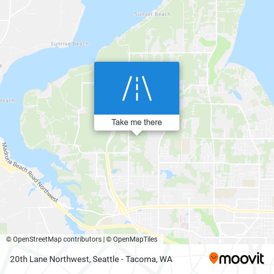 20th Lane Northwest map