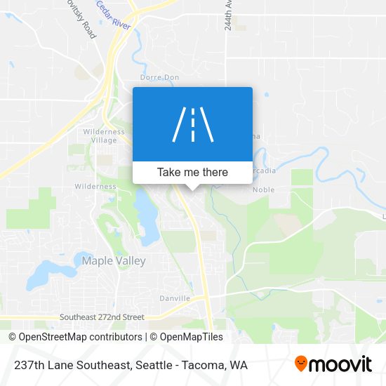 237th Lane Southeast map