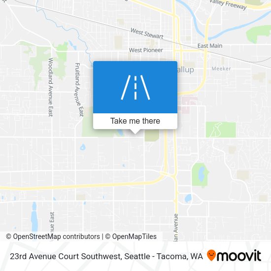 23rd Avenue Court Southwest map
