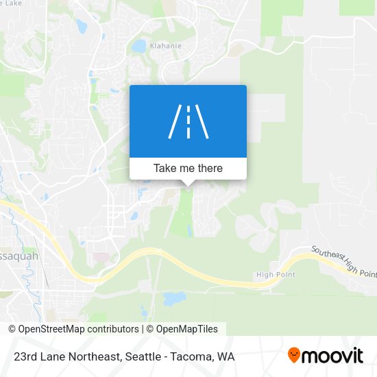 23rd Lane Northeast map