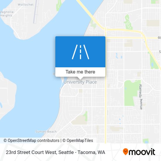 Mapa de 23rd Street Court West