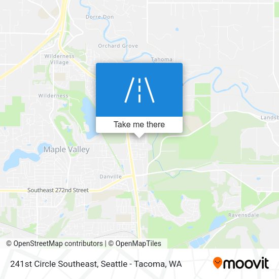 241st Circle Southeast map