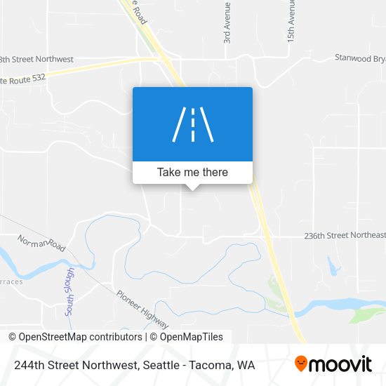 244th Street Northwest map