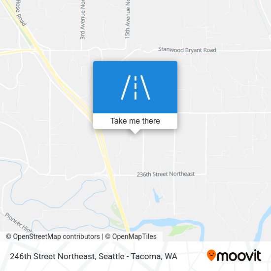 Mapa de 246th Street Northeast