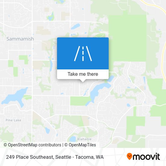 Mapa de 249 Place Southeast