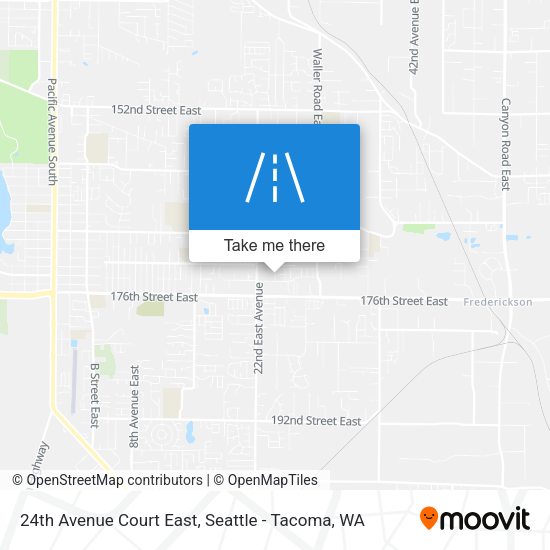 24th Avenue Court East map