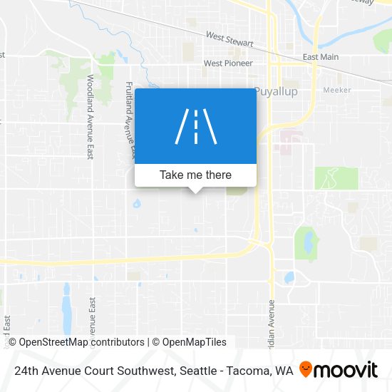 24th Avenue Court Southwest map
