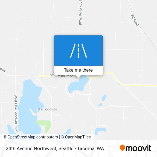 24th Avenue Northwest map