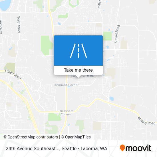 24th Avenue Southeast... map