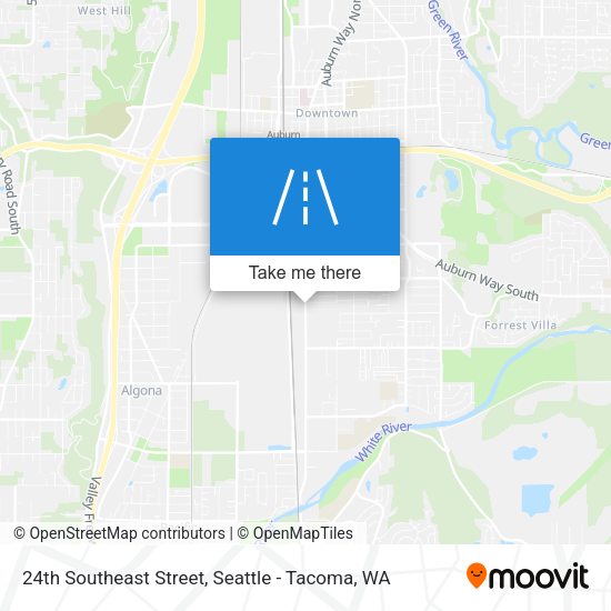 24th Southeast Street map