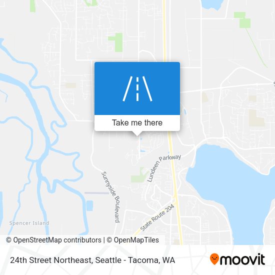 Mapa de 24th Street Northeast