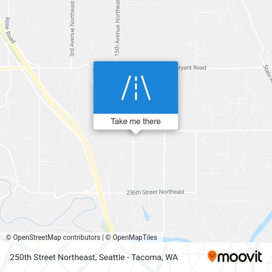 250th Street Northeast map