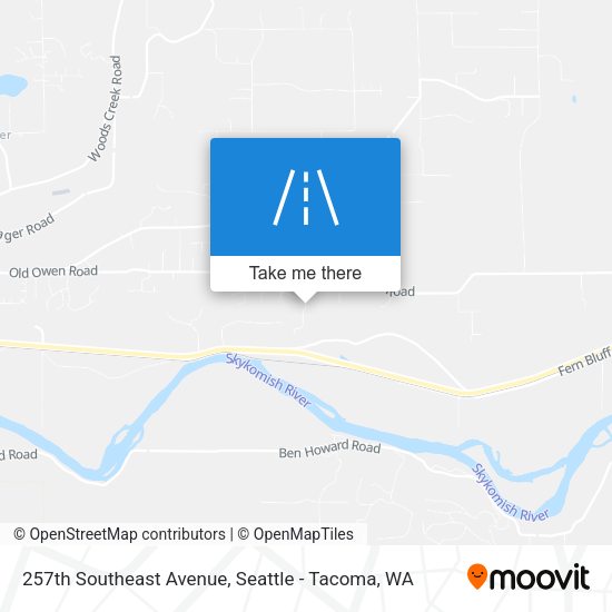 Mapa de 257th Southeast Avenue