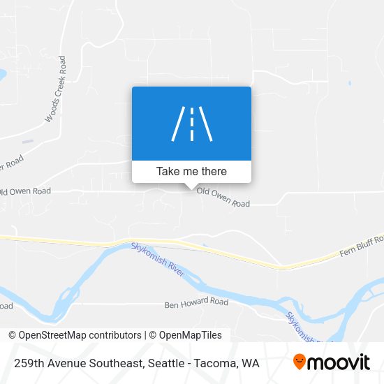 259th Avenue Southeast map