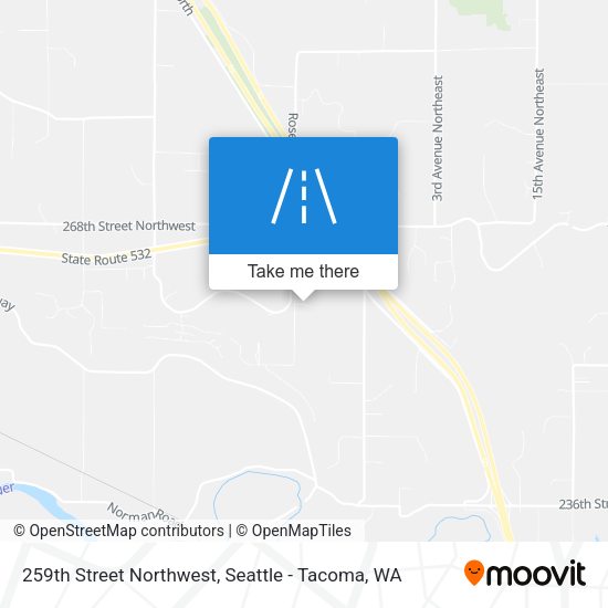 Mapa de 259th Street Northwest