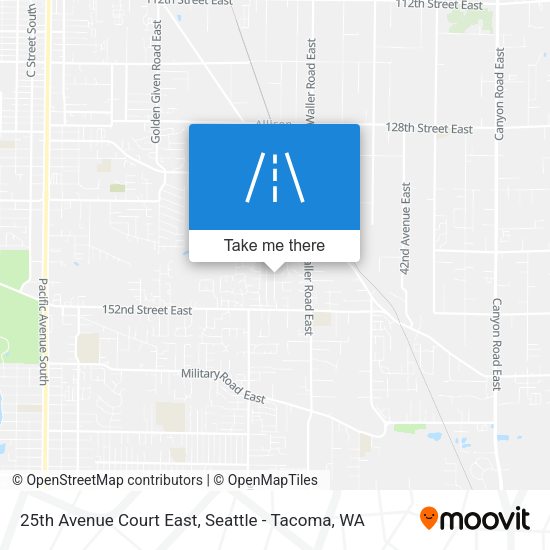 25th Avenue Court East map