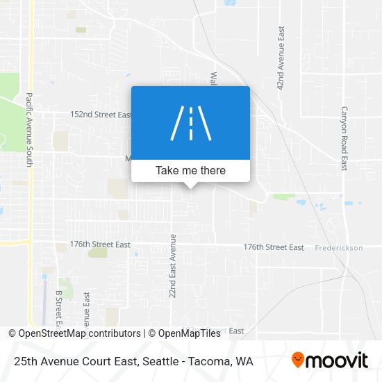 Mapa de 25th Avenue Court East