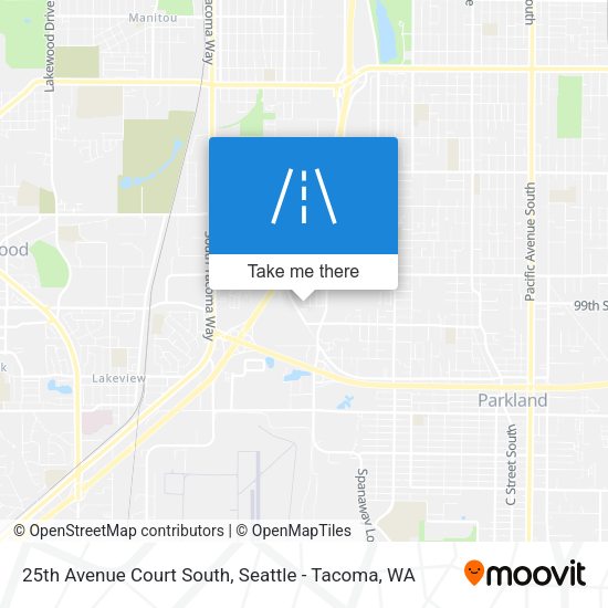 25th Avenue Court South map