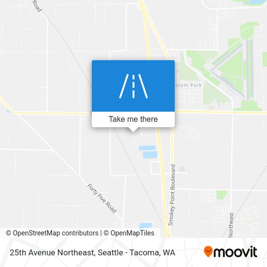 25th Avenue Northeast map