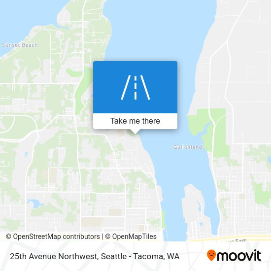 25th Avenue Northwest map