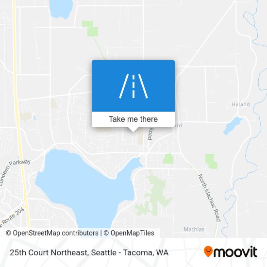 25th Court Northeast map