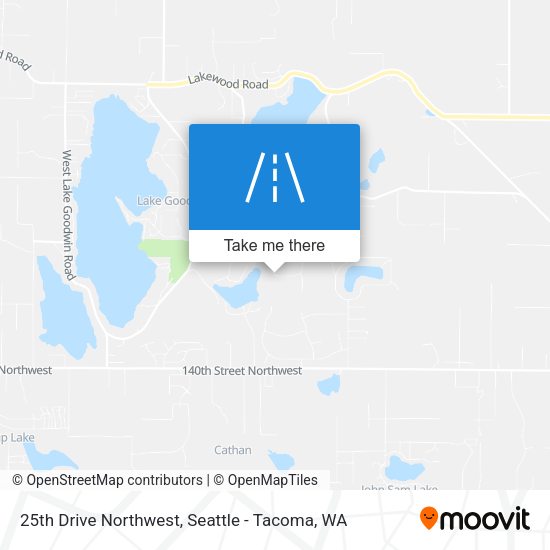 25th Drive Northwest map