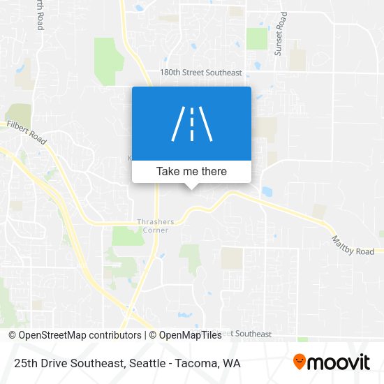 25th Drive Southeast map