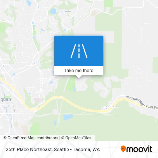 Mapa de 25th Place Northeast