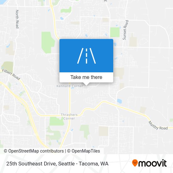 Mapa de 25th Southeast Drive