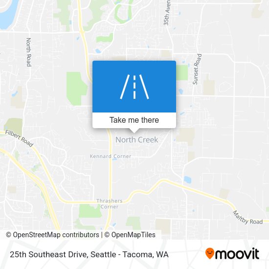 25th Southeast Drive map