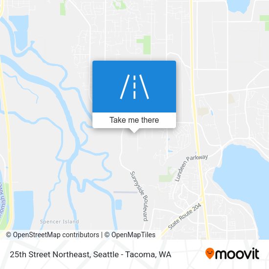 Mapa de 25th Street Northeast