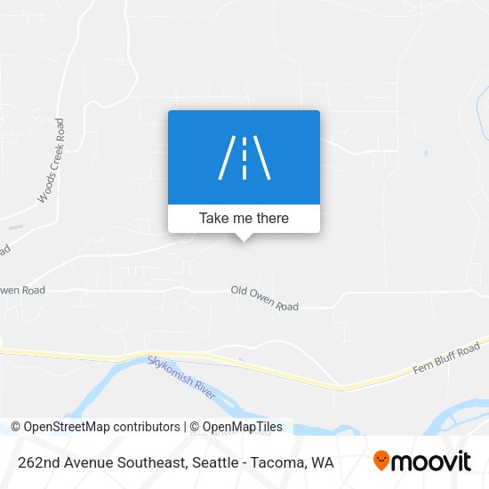 262nd Avenue Southeast map