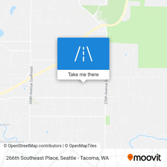266th Southeast Place map