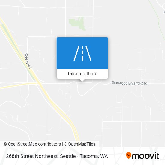 268th Street Northeast map