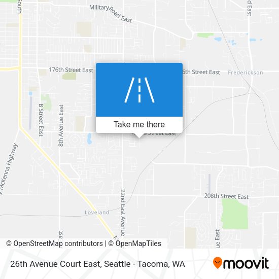 26th Avenue Court East map