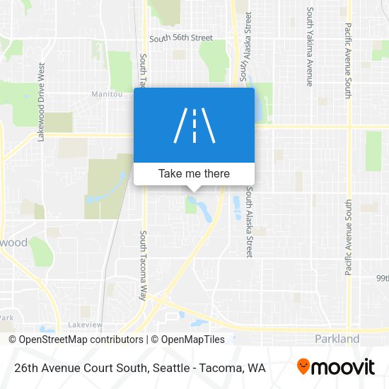 26th Avenue Court South map