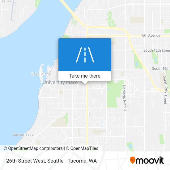 Mapa de 26th Street West